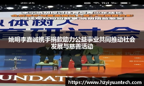 姚明李嘉诚携手捐款助力公益事业共同推动社会发展与慈善活动